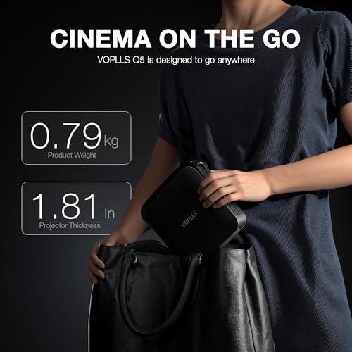 VOPLLS 6.93" Q5 1920 x 1080 Projector LCD Desktop/Portable