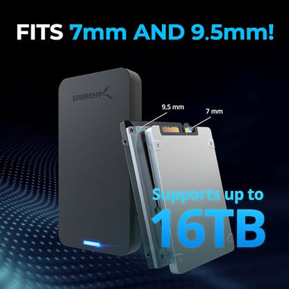 SABRENT 2.5 Inch SATA to USB 3.0 External Hard Drive Enclosure EC-UASP
