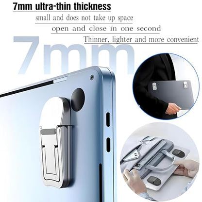 Portable Adjustable Laptop Stand Foldable Design Heat Sink Silver