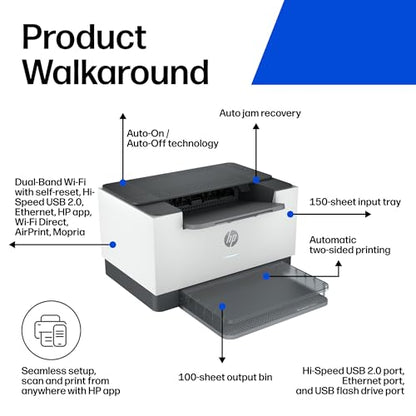 HP LaserJet M209DW 600x600 dpi Monochrome Laser Printer