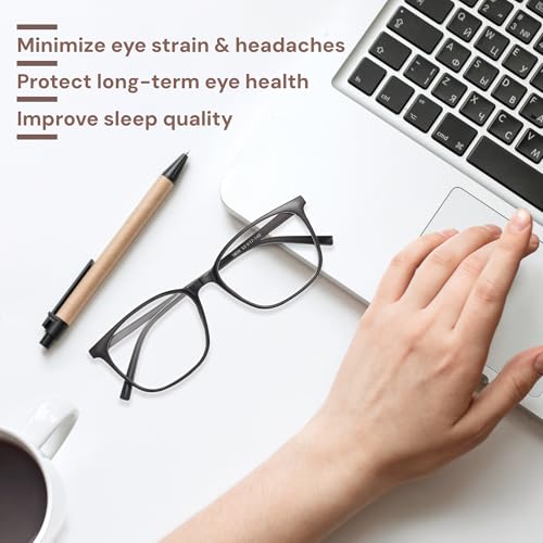 Gaoye 51mm 1806 Light Black & Leopard Full Rim Computer Glasses
