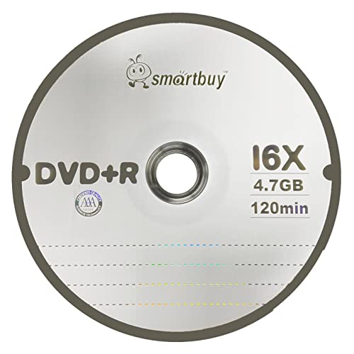 Smartbuy 4.7GB DVD+R 16x Recordable Discs 100-Count
