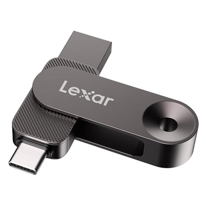 Lexar 128GB Solid State Dual Drive D500 USB 3.2 Gen 1, Up to 400MB/s Read, USB Type-C/USB Type-A Compatibility