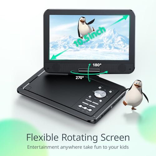 YOTON 10.5" YD105P 1024x600 LCD Portable DVD Player