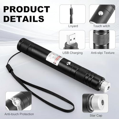 Yiwu Zhangkun Electronic Commerce Co., Ltd. 6 x 2 x 2 inches Model 9343 Laser Pointer Long Range Single Pinpoint Mode