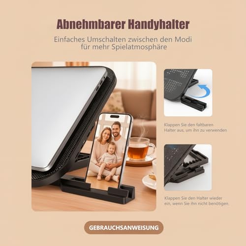 AISUNKUTECH 13.4" x 10.1" F3 Ultra Black Cooling Pad