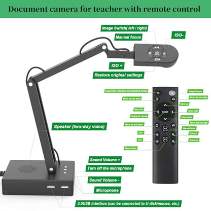 Kitchbai 12MP KB1200 Document Camera 3840p USB