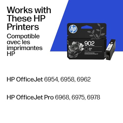 HP 902 Black Ink Cartridge T6L98AN 600 dpi (Black and White) OfficeJet 6950, 6960 Series, 6970 Series