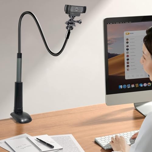JCWINY 30 Inch Webcam Stand 762409116668 Black Clamp Mount