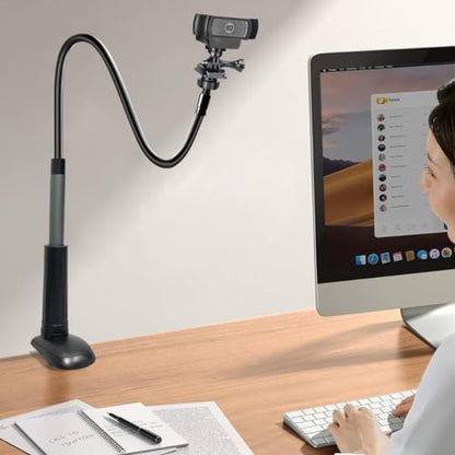 JCWINY 30 Inch Webcam Stand 762409116668 Black Clamp Mount