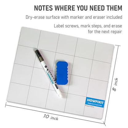 HowFixit 10.04 x 9.76 x 0.87 inches Mat for Electronic Component Organization