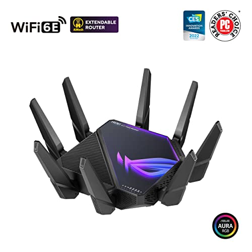 ASUS GT-AXE16000 Networking Router - Quad-Band, 16000 Mbps, 10G LAN, High Security
