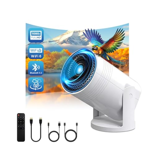 Geylnxng Portable Wireless Mini Projector 1920 x 1080 4K LCD