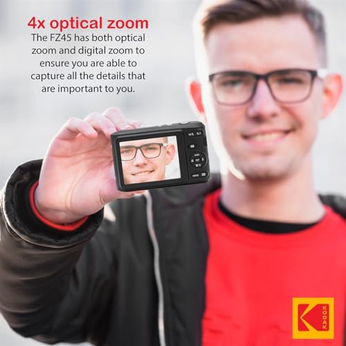 KODAK PIXPRO FZ45 27mm 16 MP 2.7" LCD Digital Camera Bundle with 32GB SD Card
