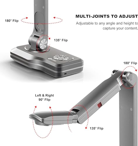 JOYUSING Automatic 8MP 1080p Document Camera with LCD Screen