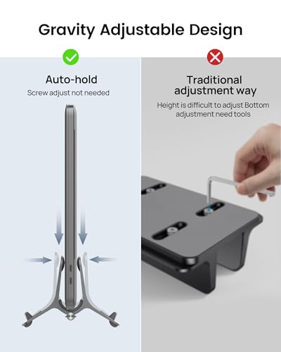 SODI Vertical Laptop Stand SM3-300 for Laptops and Tablets Compatible with MacBook Pro, MacBook Air, and Various Smartphones