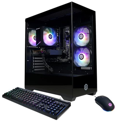CyberPowerPC Computer Tower GMA3100A3 AMD Ryzen 5 5500 3.6GHz 2560 x 1440 4GB GDDR6 LED Computer Tower