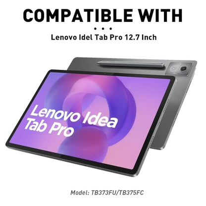 DoohowCase Keyboard Case Touch for Lenovo Idea Tab Pro 12.7-inch 2025, Bluetooth, QWERTY, 84 Keys, Plastic Enclosure