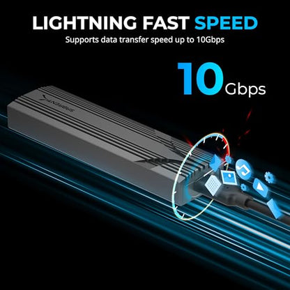 SABRENT 8TB EC-PNVO USB 3.2 Gen 2 NVMe M.2 Enclosure