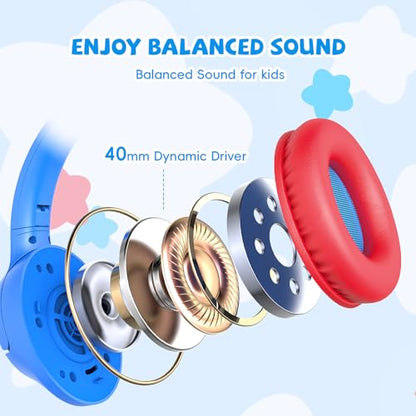 Botesty Sound Ivy Wired Headphones with Microphone 32 Ohm 20Hz-20kHz Over Ear Headphones