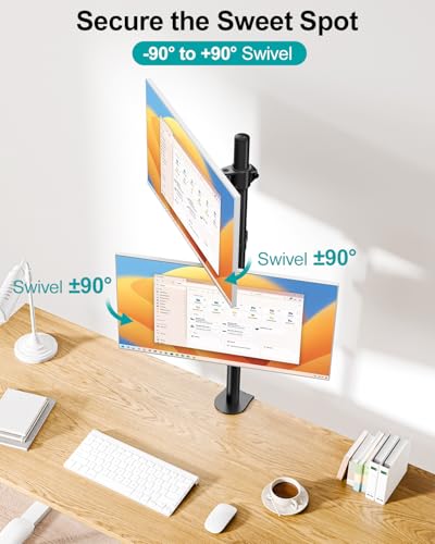 MOUNT PRO Vertical Dual Monitor Stand 32 inch VESA 75x75mm 100x100mm