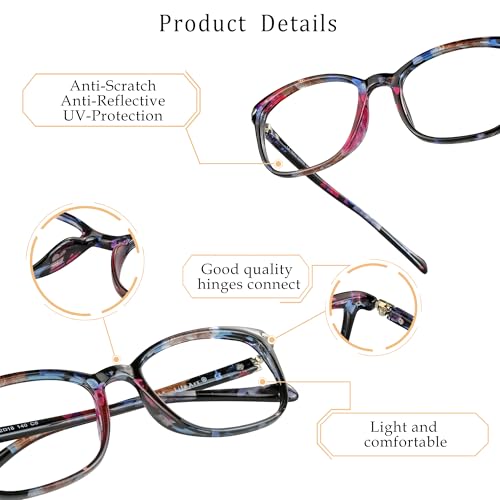 LifeArt 1 Count Nola_C8 52mm Lens Width 18mm Bridge Width 38mm Lens Height Square Full Rim Reading Glasses