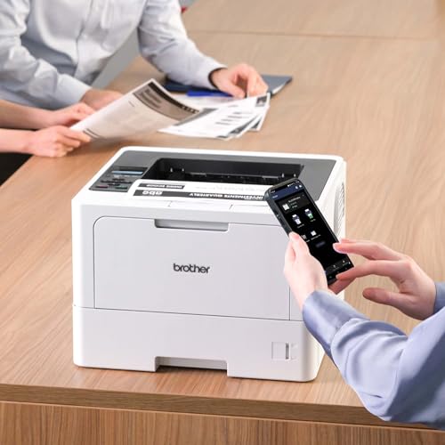 Brother HL-L5210DW Monochrome Laser Printer, 1200x1200 DPI, 48 ppm, Wireless, Duplex, 2 Trays, Ethernet and Wi-Fi Connectivity