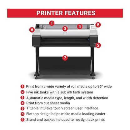 Canon 36" TM-340 Inkjet Printer 2400 x 1200 dpi Color Output