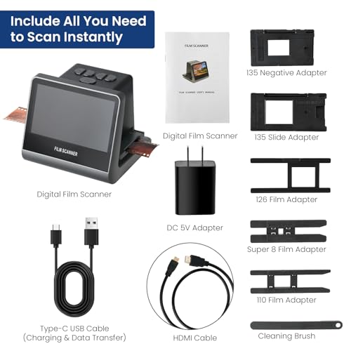 Suceem 22MP Film Scanner USB 4800 dpi 48 bpp CCD Scanner
