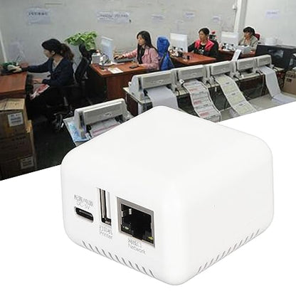 ASHATA 3.62 x 3.58 x 2.95 inches USB 2.0 Network Print Server Model ASHATAb5qpm4f6zn-11