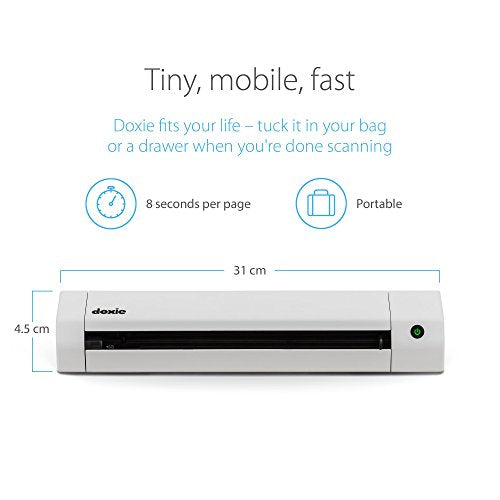 Doxie 12.2" Go SE Receipt Scanner 600dpi