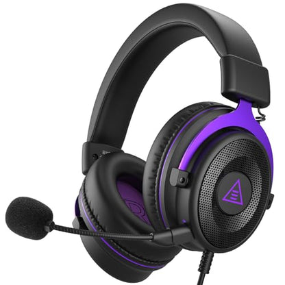 EKSA E900 Wired Headset, Model E900, 50mm Driver, 3.5mm Jack, Over-Ear Design, Audio Accessories