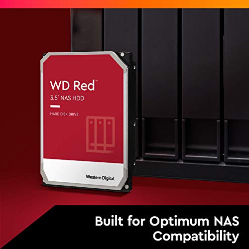 Western Digital 6TB WD60EFAX Internal Hard Drive - 5400 RPM, SATA 6.0 Gb/s, 256MB Cache, 3.5 Inch