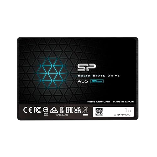 Silicon Power 1TB Solid State Drive SATA III 2.5" 7mm Model A55 Internal SSD