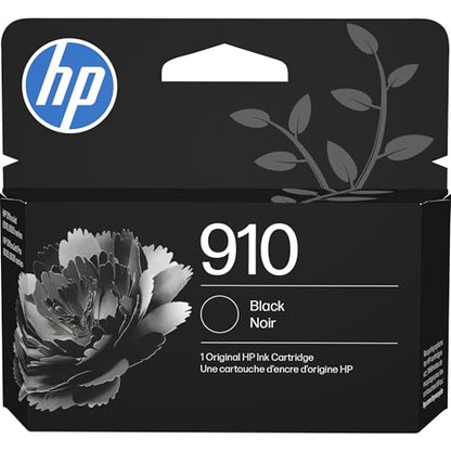 HP 910 Black Ink Cartridge 3YL61AN for OfficeJet 8010/8020, Pro 8020/8030 Series