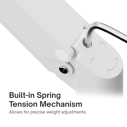 Pixio PSW1SWH 17-32 Inches Monitor Arm Stand VESA Mount Swivel Metal White