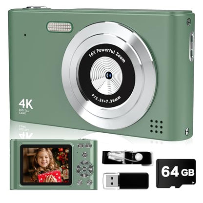 BEARBISU 1/4-Inch H15 44MP 1080P CMOS Compact Digital Camera