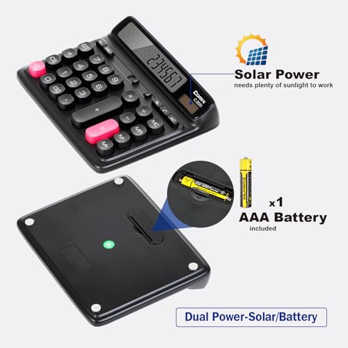 Comix 7.28" x 5.9" A-WM-C-2031BK LCD Standard Function Calculator