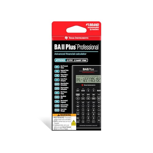 Texas Instruments 3" BA II Plus Professional Financial Calculator