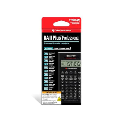 Texas Instruments 3" BA II Plus Professional Financial Calculator