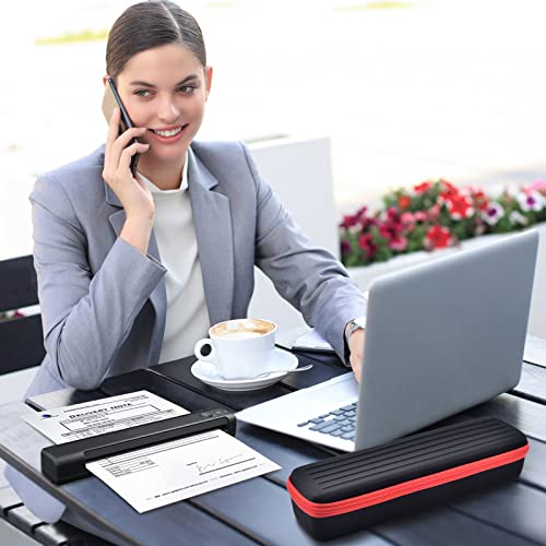ALKOO Document, Photo, Receipt Scanner Carrying Case, 12.52" x 2.75" x 2.75", Portable, Hard, USB