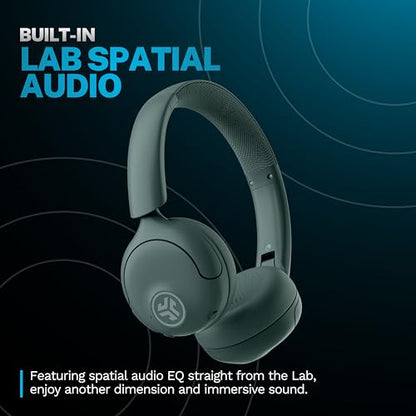 JLab HBGOLUXANCSGE20WEB On Ear Headphones ANC 12 Hours Battery Life Hybrid Driver Wireless Bluetooth 5.0