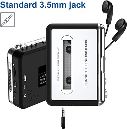 DIGITNOW 1 Count BR602 Stereo Cassette Tape to MP3 Converter USB Interface