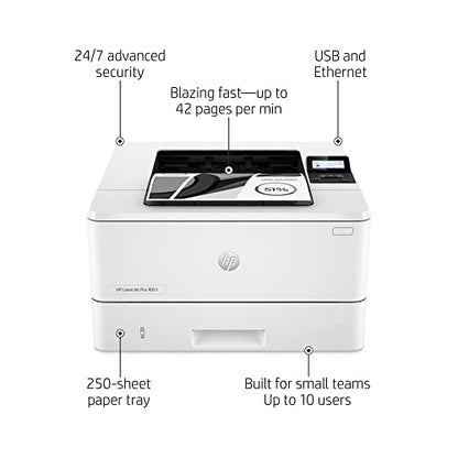HP LaserJet Pro 4001n Monochrome Laser Printer 600 x 600 dpi 42 ppm AIO