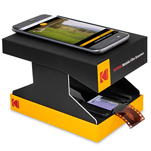 KODAK Mobile Film Scanner - CCD, USB, 1200 dpi, 24 bpp, 5.8"D x 4.25"W x 4.2"H, 249 Grams