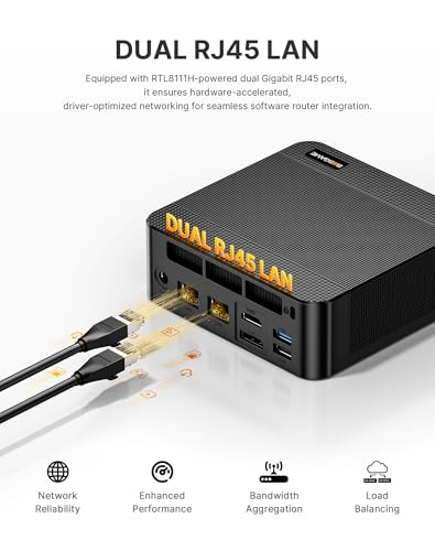 BOSGAME Mini PC Ryzen 9 6900HX 32GB DDR5 6400MHz 1TB PCIe NVMe SSD
