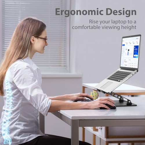 Gogoonike Adjustable Ergonomic Laptop Stand ZB-1688 Black Portable