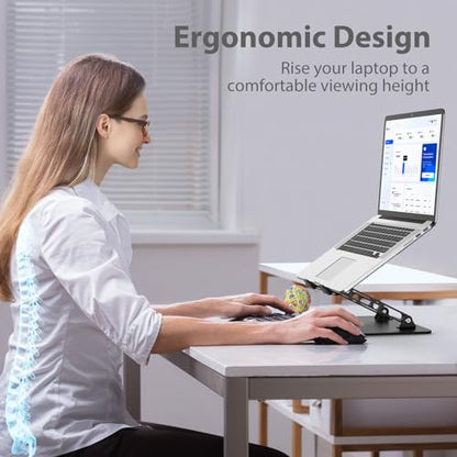Gogoonike Adjustable Ergonomic Laptop Stand ZB-1688 Black Portable