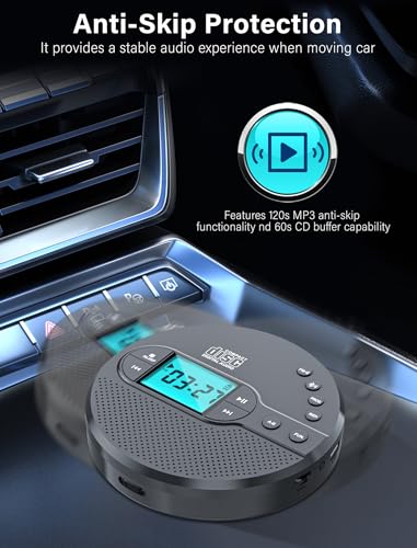 AFU 5.75" CD35 CD Player Bluetooth Connectivity Anti-Skip 1-Channel Portable