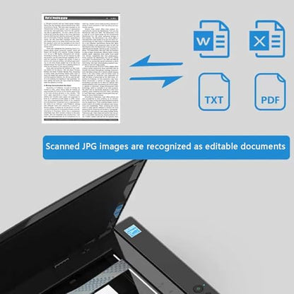 Hiedmeil A3 Flatbed Scanner 1200 DPI 8 Sec Auto-Scan LED Light Source